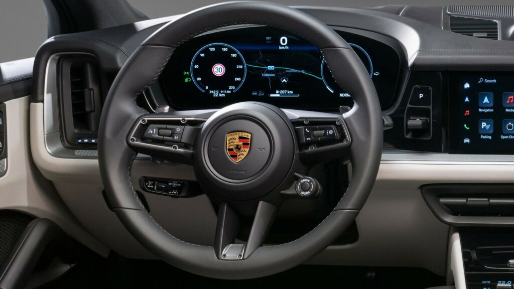 Cayenne steering wheel